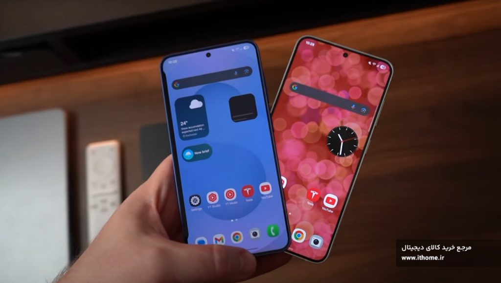 مقایسه نمایشگر گلکسی S25 با S24