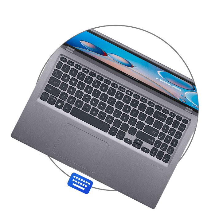 بررسی صفحه کلید و نام پد لپ تاپ ایسوس VivoBook R565EP