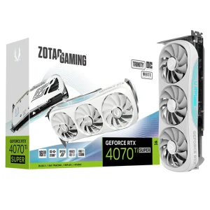 کارت گرافیک ZOTAC GAMING GeForce RTX 4070 Ti SUPER Trinity OC White Edition 16GB